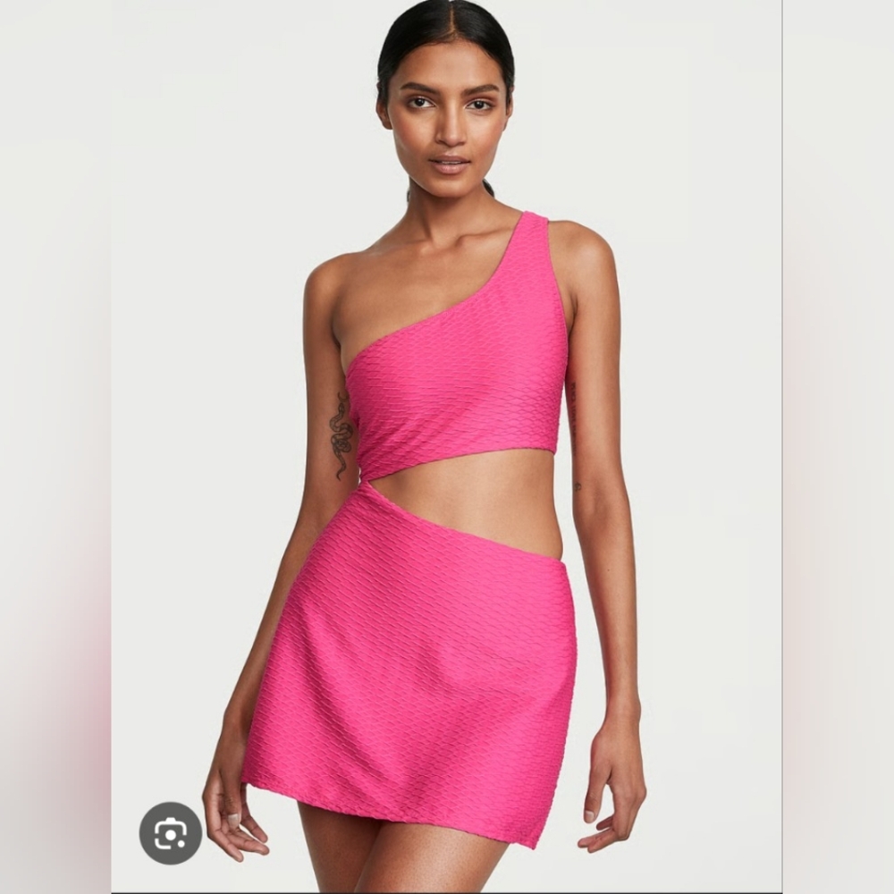 Victoria's Secret Pink Cut-Out Swim Dress, Size XL